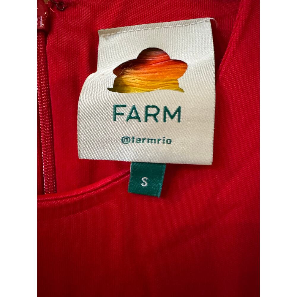 FARM Rio Red Mini Dress - Picture 2 of 4